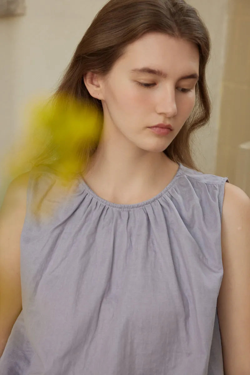 Cloud-Soft Ruched Solid & Floral Double Gauze Pajama Set