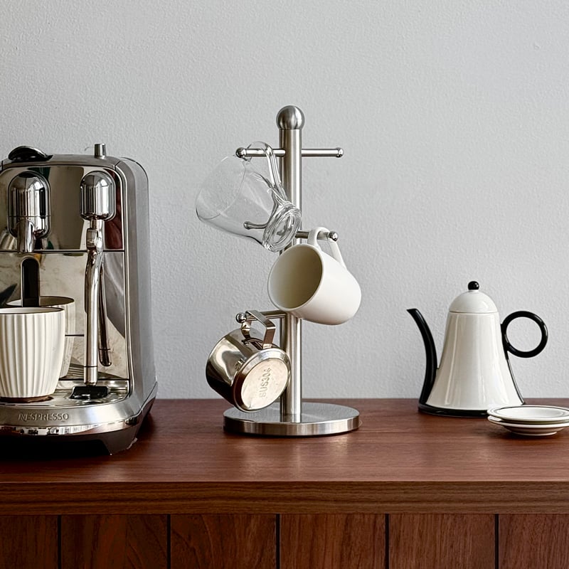 Stainless Steel 6-Hook Mug Tree