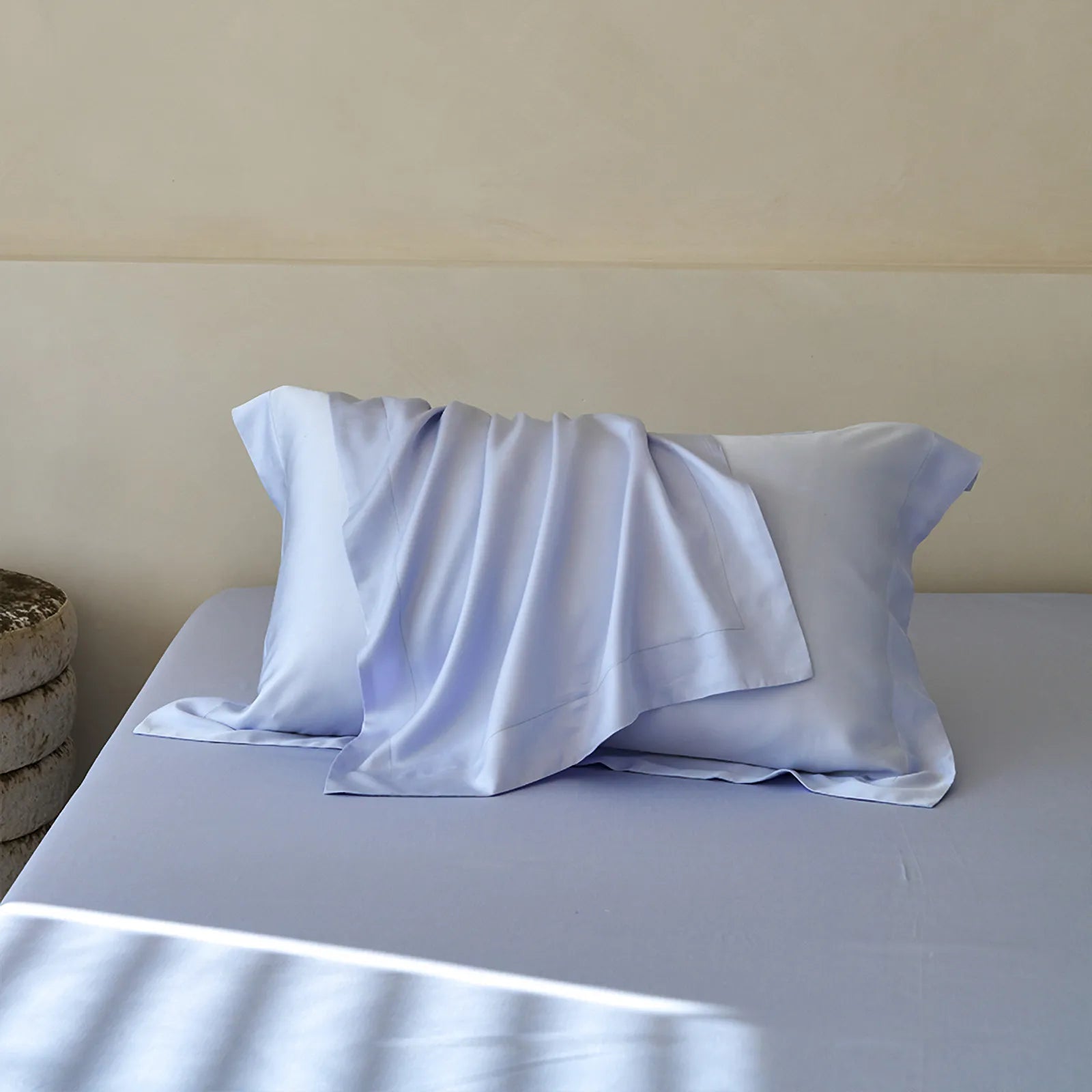 Silky smooth solid color Tencel pillowcase with soft draping fabric - RoomDen