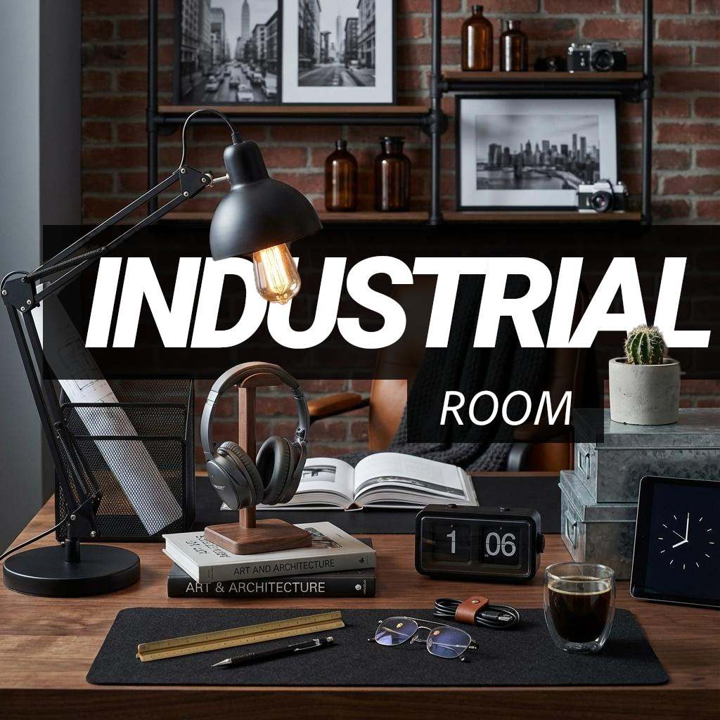 Industrial Aesthetic Room Decor