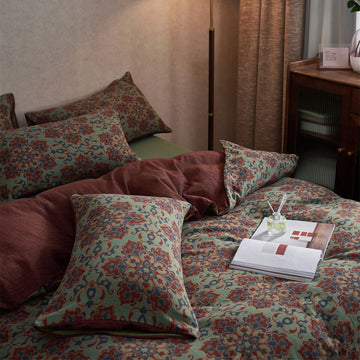 Ornella Jewel Floral Cotton Bedding Set