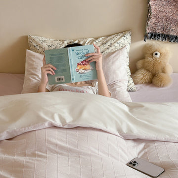Gingham Jacquard Cotton Bedding Set