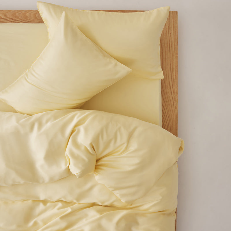 Solace Silky Cooling Tencel Bedding Set - Butter Yellow