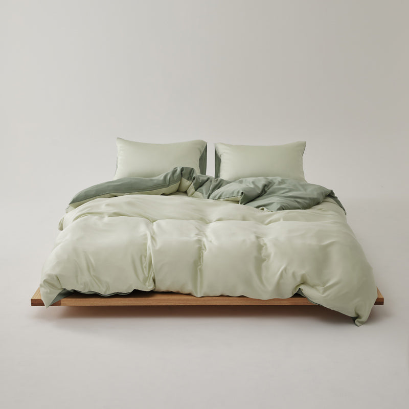 Solace Silky Cooling Tencel Bedding Set - Sage Meadow