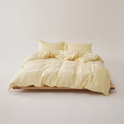 Solace Silky Cooling Tencel Bedding Set - Butter Yellow