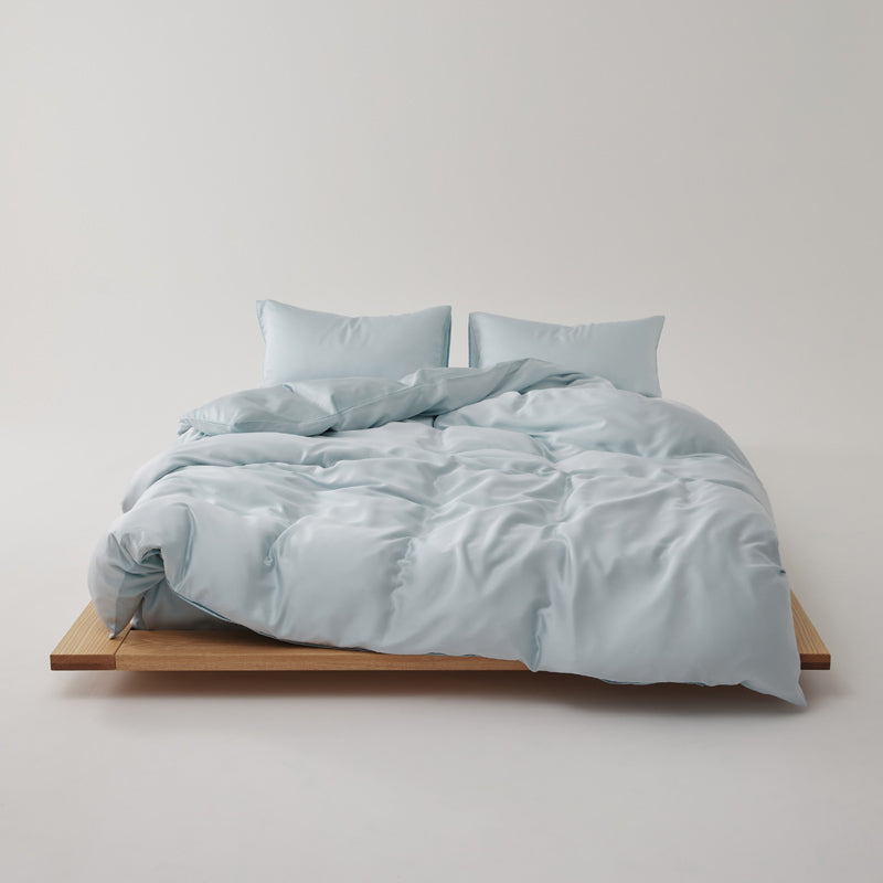 Solace Silky Cooling Tencel Bedding Set - Crystal Blue