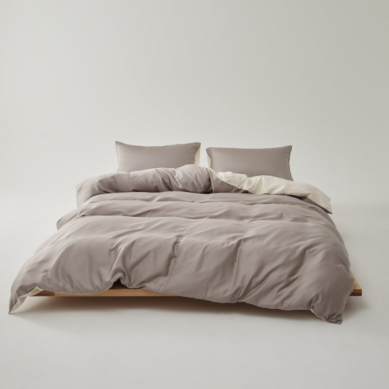 Solace Silky Cooling Tencel Bedding Set - Warm Latte