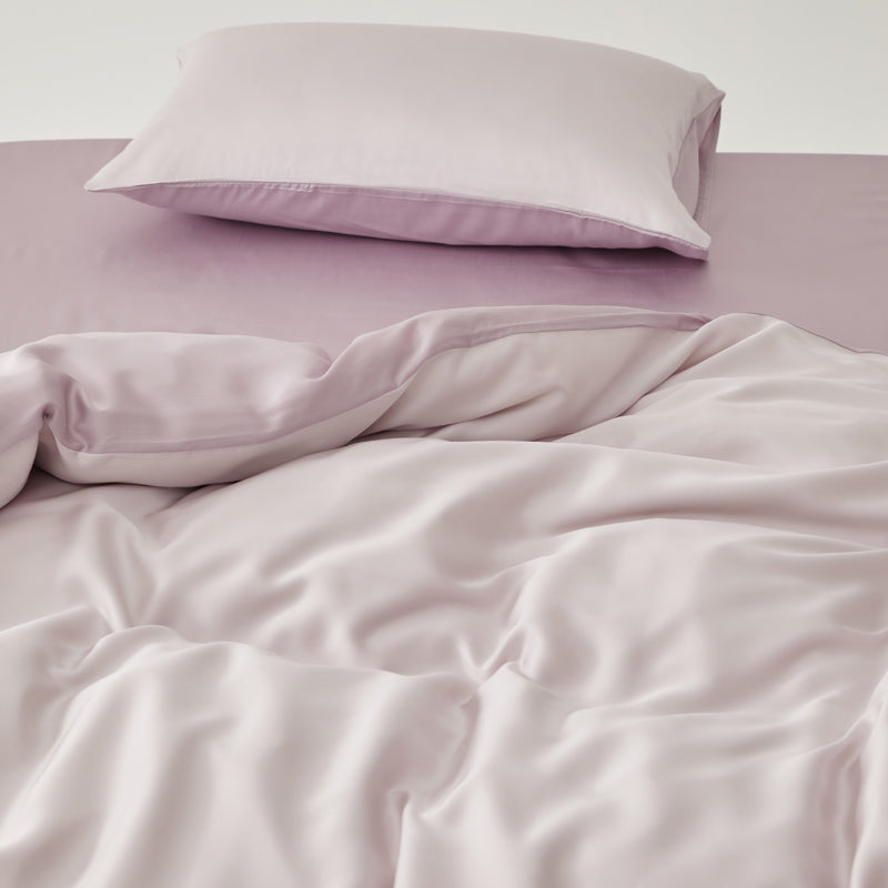 Solace Silky Cooling Tencel Bedding Set - Dusty Lilac
