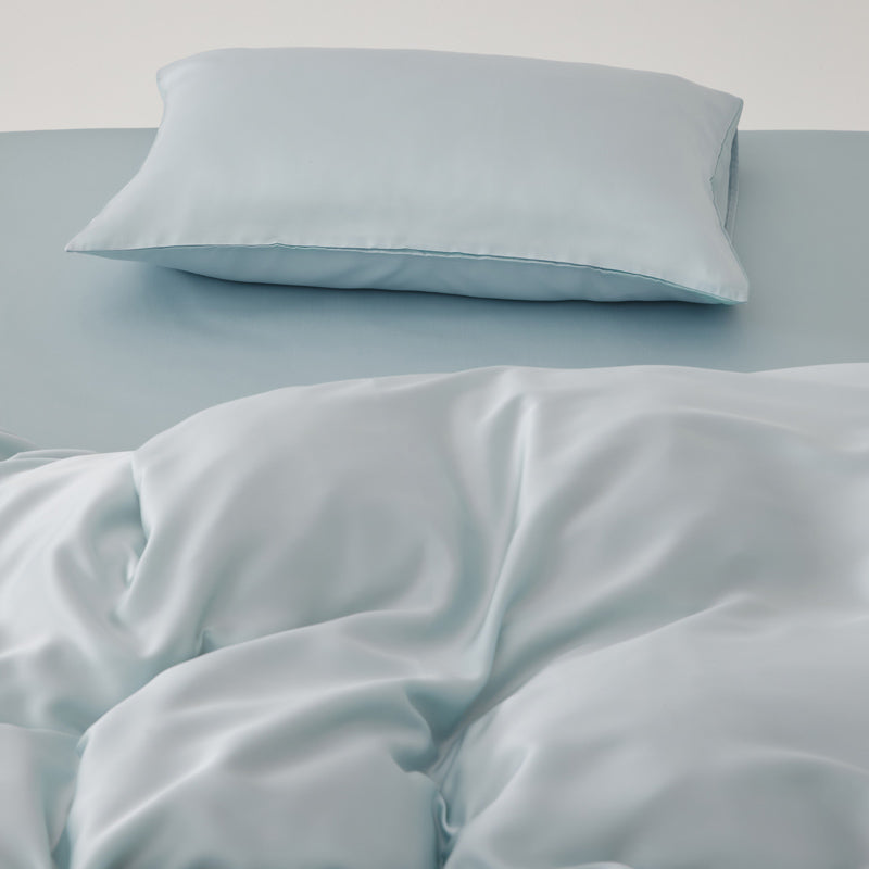 Solace Silky Cooling Tencel Bedding Set - Crystal Blue