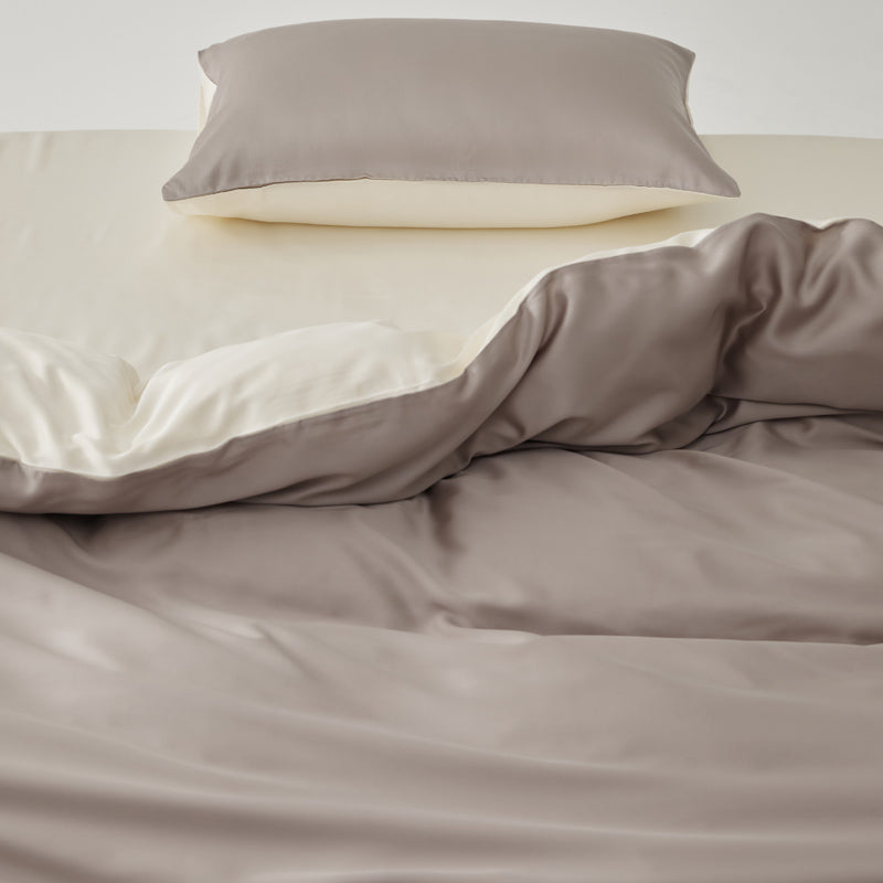 Solace Silky Cooling Tencel Bedding Set - Warm Latte