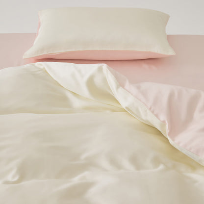 Solace Silky Cooling Tencel Bedding Set - Ivory Blush
