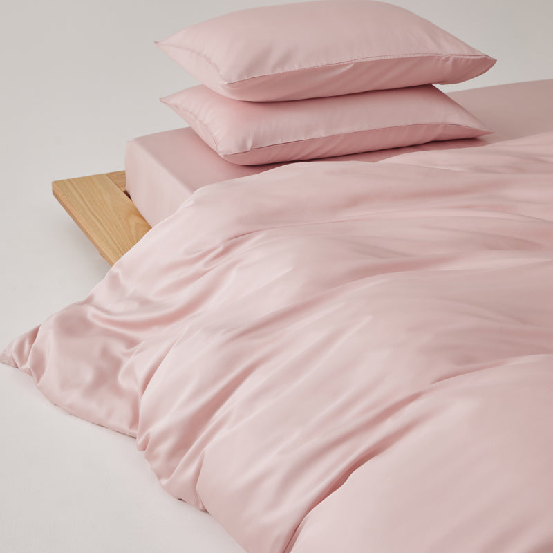 Solace Silky Cooling Tencel Bedding Set - Blush Pink