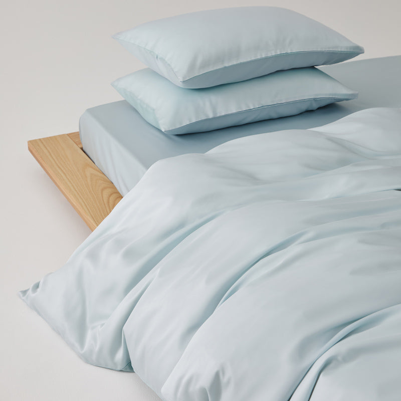 Solace Silky Cooling Tencel Bedding Set - Crystal Blue