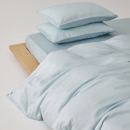 Solace Silky Cooling Tencel Bedding Set - Crystal Blue