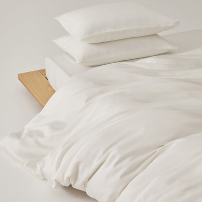 Solace Silky Cooling Tencel Bedding Set - Cloud White