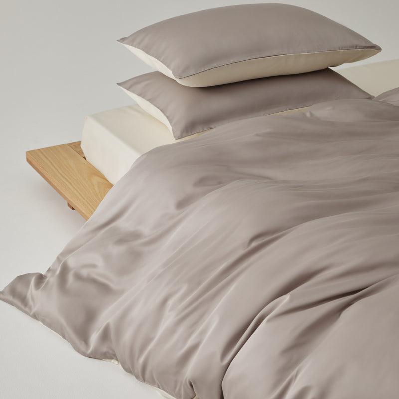 Solace Silky Cooling Tencel Bedding Set - Warm Latte