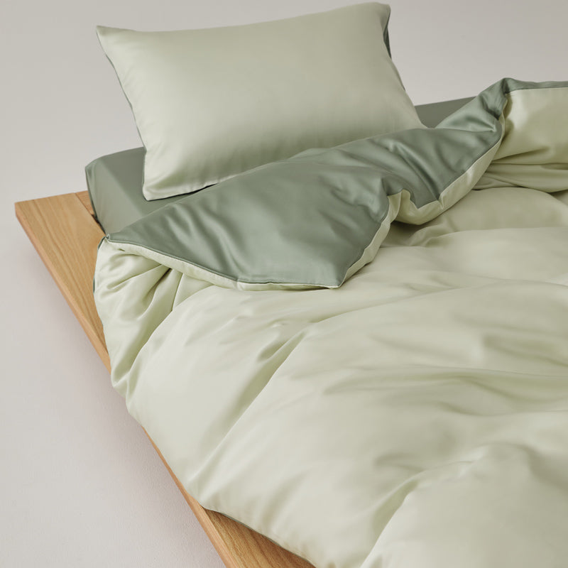 Solace Silky Cooling Tencel Bedding Set - Sage Meadow