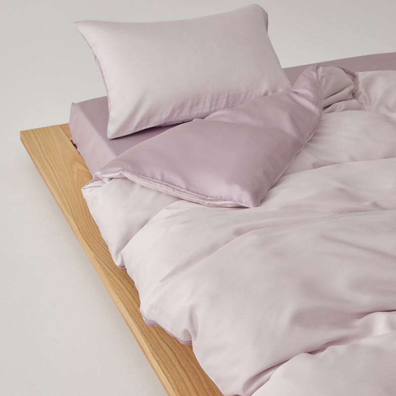 Solace Silky Cooling Tencel Bedding Set - Dusty Lilac