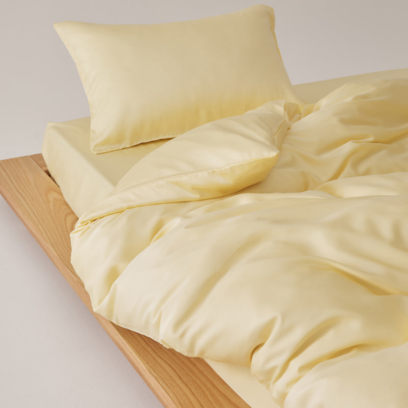 Solace Silky Cooling Tencel Bedding Set - Butter Yellow