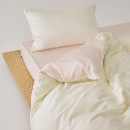 Solace Silky Cooling Tencel Bedding Set - Ivory Blush