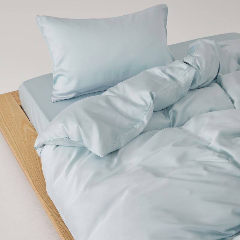Solace Silky Cooling Tencel Bedding Set - Crystal Blue