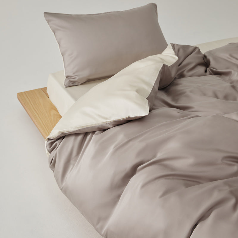 Solace Silky Cooling Tencel Bedding Set - Warm Latte