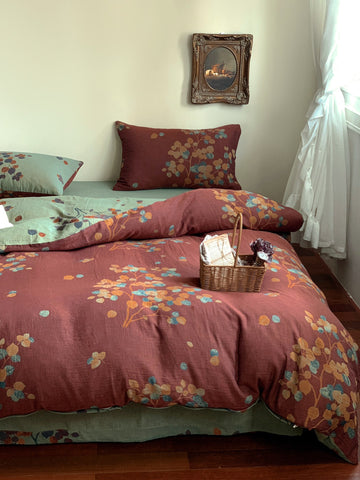 Florhaven Meadow Branch Cotton Bedding Set