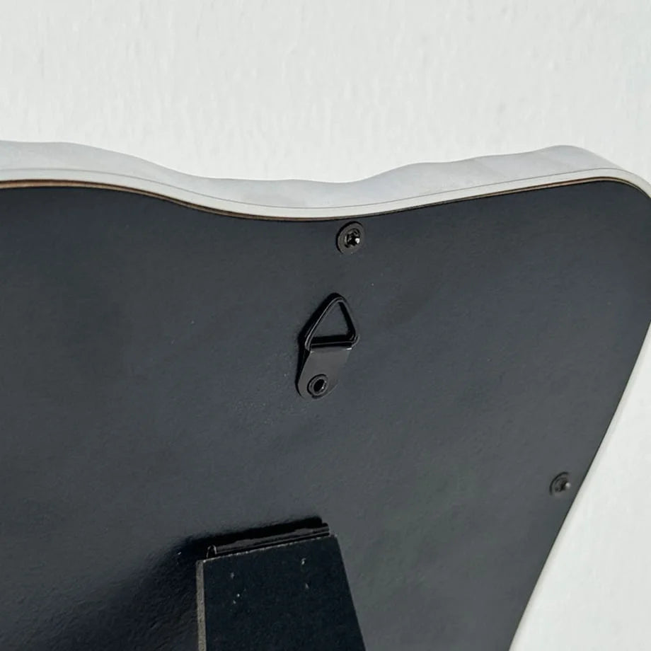 Back view of the desktop mirror showing the hardware for optional wall hanging - RoomDen