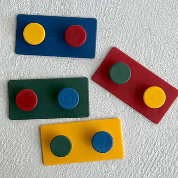 Matte Colorblock ABS Decorative Hooks
