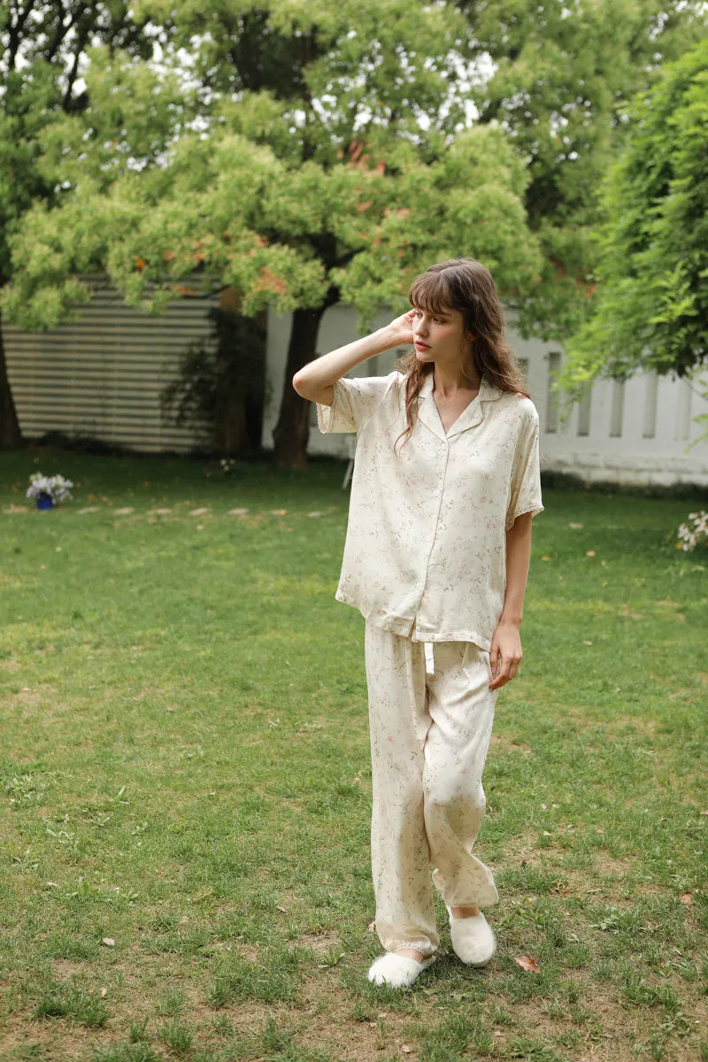 Breathable Cotton Sateen Sleepwear for Summer Lounging - RoomDen