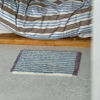 Full view of Purple & Blue Striped variant placed on light floor