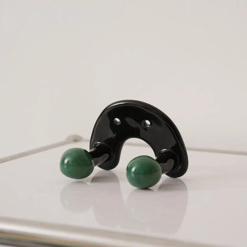 Glossy Wavy Ceramic Wall Hooks