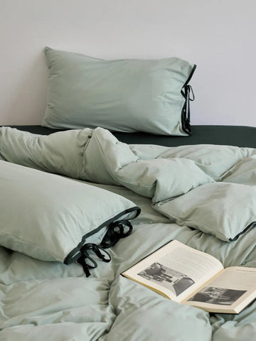 Adira Bow-Tie Jersey Cotton Bedding Set