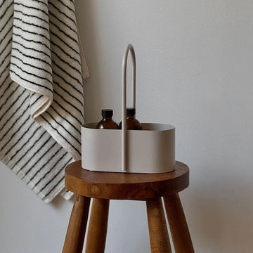 Matte Solid Color Metal Organizer Caddy