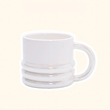 Chunky Ribbed Ceramic Mug