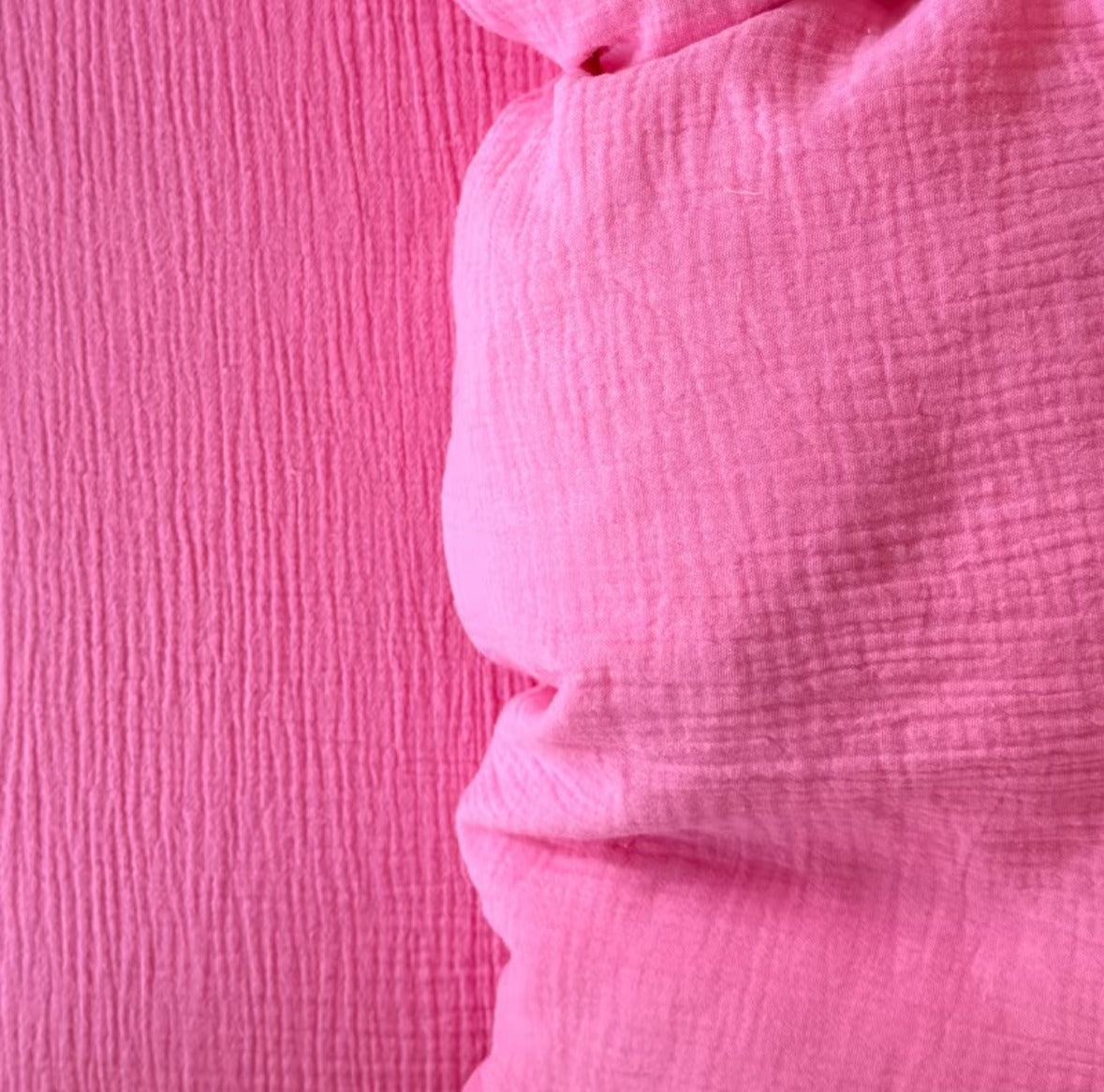 Double Gauze Cotton Bedding Set - Pink