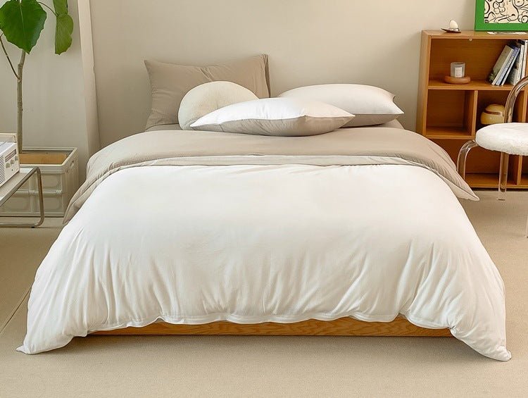Sorrel Earthy Jersey Knit Bedding Set - room scene