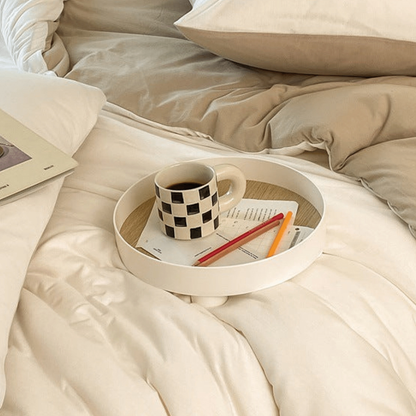 Sorrel Earthy Jersey Knit Bedding Set - room scene