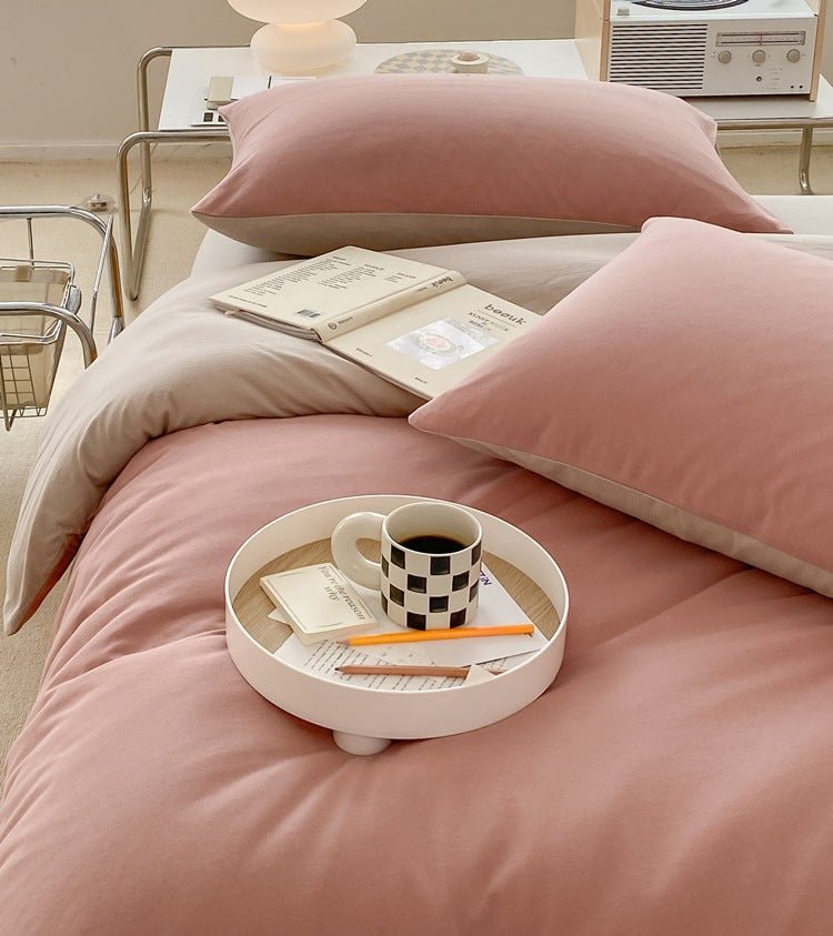 Sorrel Earthy Jersey Knit Bedding Set - room scene