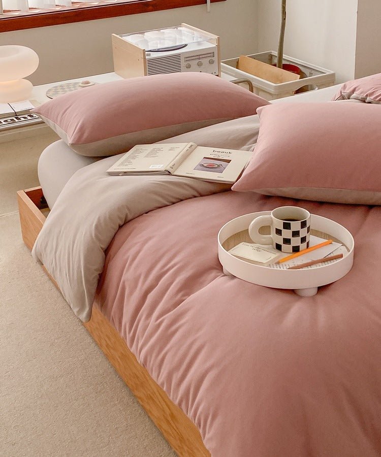Sorrel Earthy Jersey Knit Bedding Set - room scene