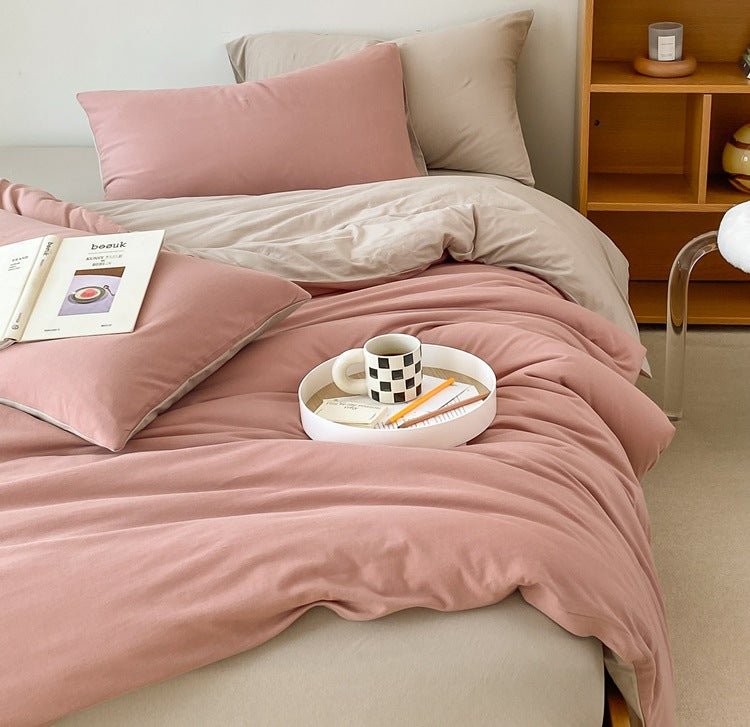 Sorrel Earthy Jersey Knit Bedding Set - room scene