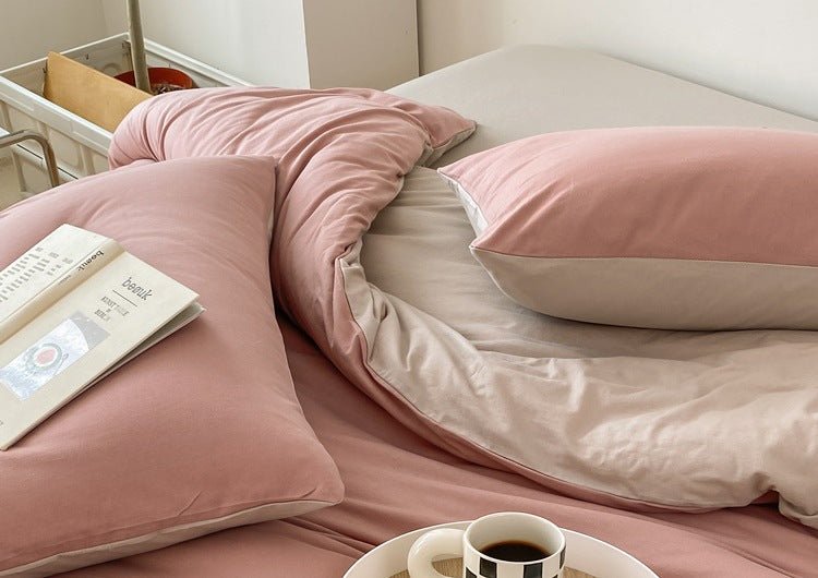 Sorrel Earthy Jersey Knit Bedding Set - room scene