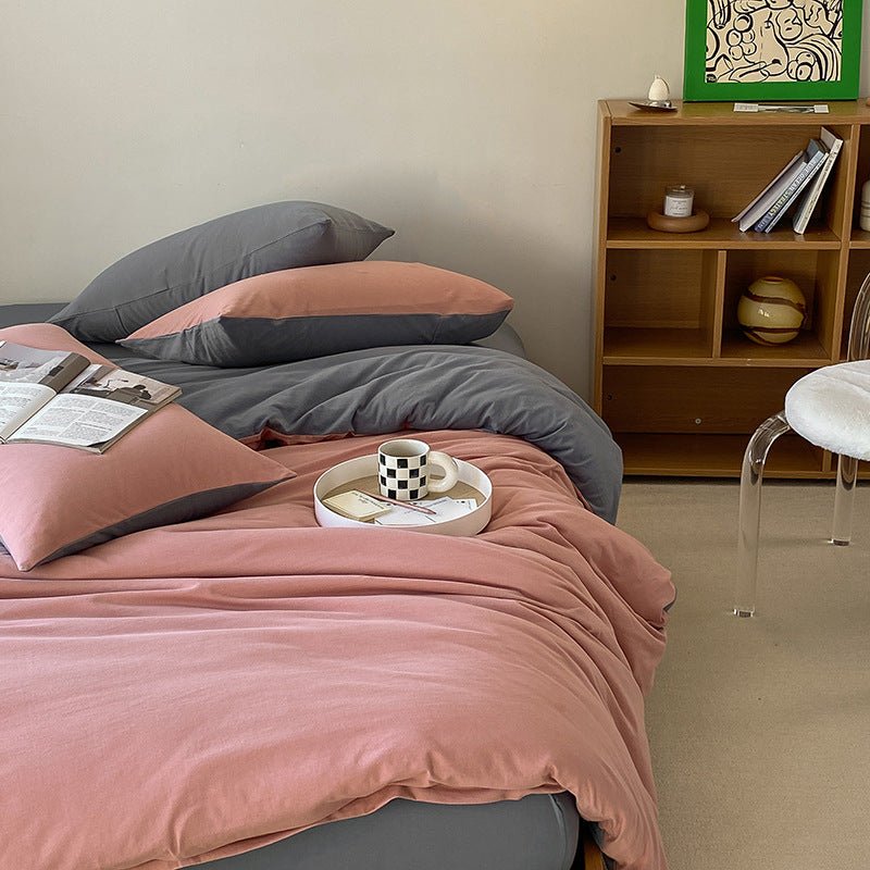 Sorrel Earthy Jersey Knit Bedding Set - room scene