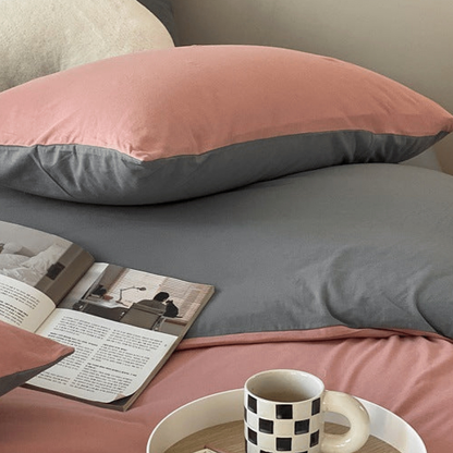 Sorrel Earthy Jersey Knit Bedding Set - room scene