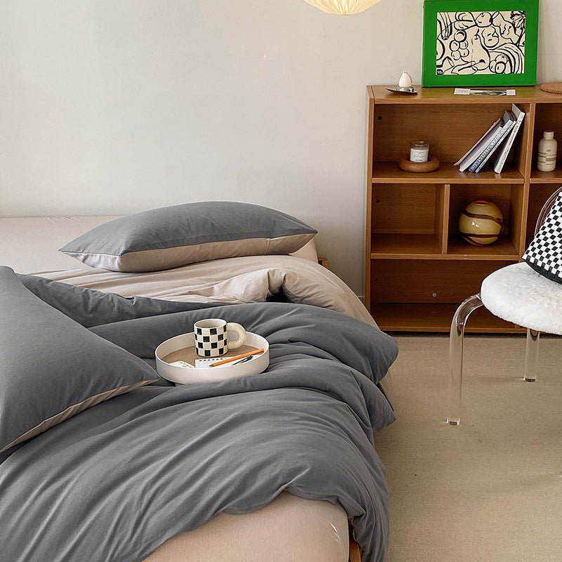 Sorrel Earthy Jersey Knit Bedding Set - room scene