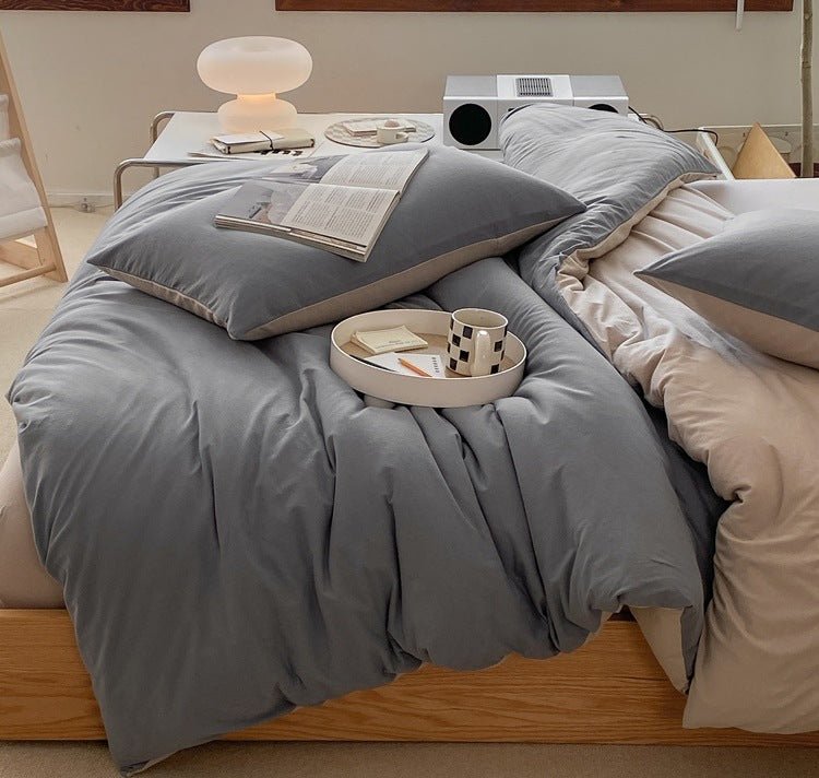 Sorrel Earthy Jersey Knit Bedding Set - room scene
