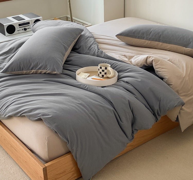 Sorrel Earthy Jersey Knit Bedding Set - Stone Taupe