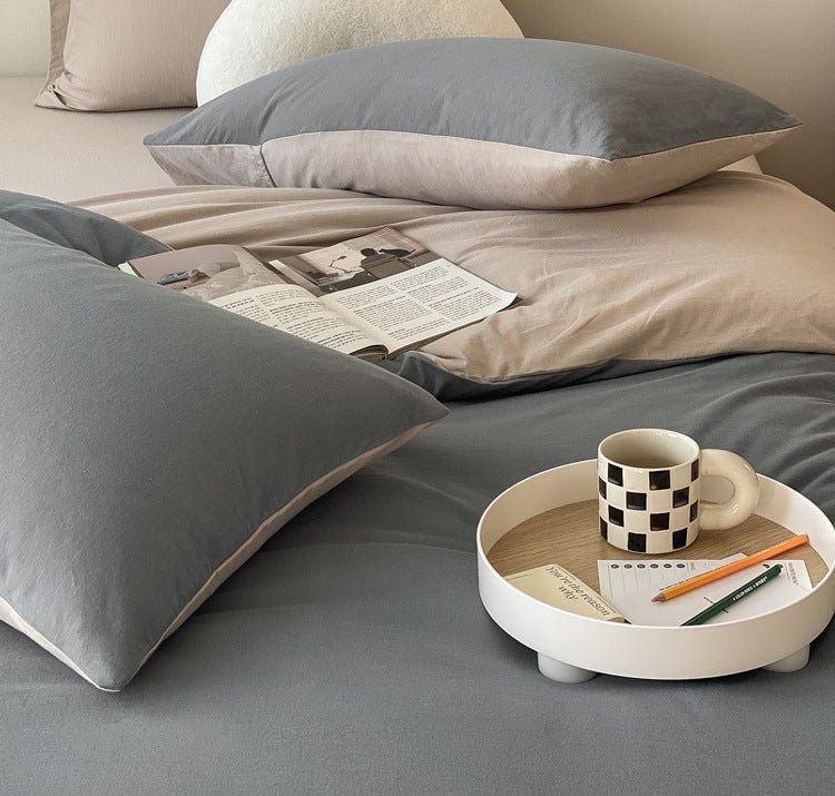 Sorrel Earthy Jersey Knit Bedding Set - room scene