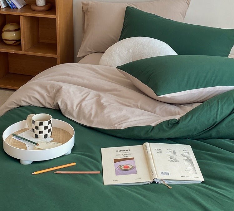 Sorrel Earthy Jersey Knit Bedding Set - room scene