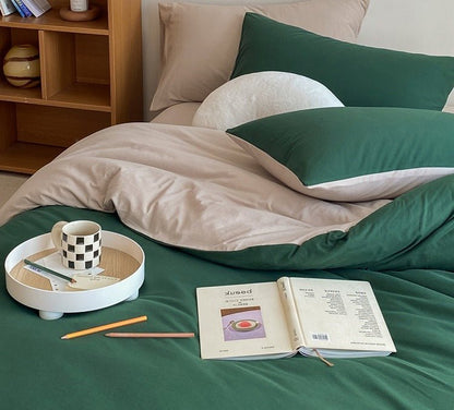 Sorrel Earthy Jersey Knit Bedding Set - room scene